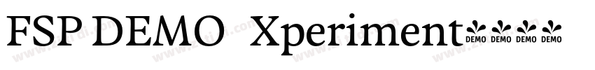 FSP DEMO   Xperiment字体转换